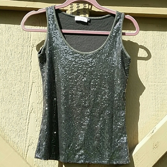 Crisci Sequin Tank Top XS - Picture 2 of 7